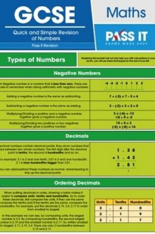 Cover of Quick and Simple Revision of Numbers