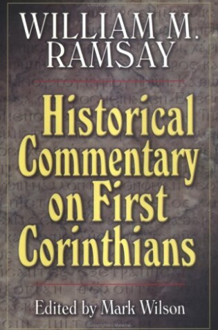 Cover of Historical Commentary on First Corinthians