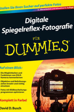 Cover of Digitale Spiegelreflex–Fotografie für Dummies