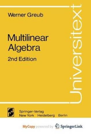 Cover of Multilinear Algebra