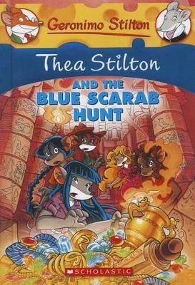 Book cover for Thea Stilton and the Blue Scarab Hunt
