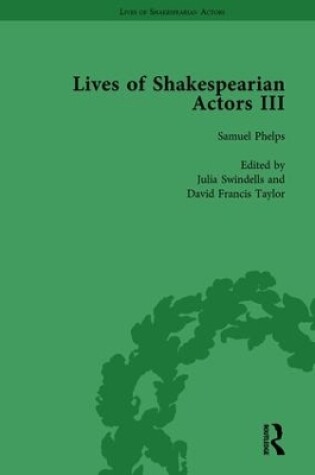 Cover of Lives of Shakespearian Actors, Part III, Volume 2