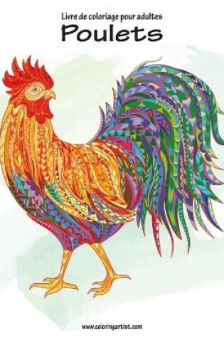 Cover of Livre de coloriage pour adultes Poulets 1