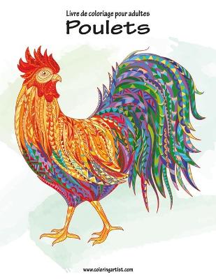 Cover of Livre de coloriage pour adultes Poulets 1