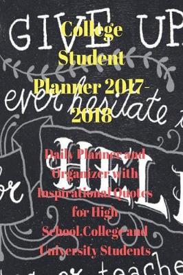 Book cover for College Student Planner 2017-2018
