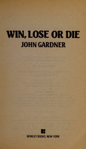 Book cover for Win, Lose or Die