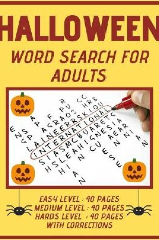 Cover of Halloween Word Search for Adults