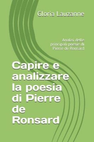 Cover of Capire e analizzare la poesia di Pierre de Ronsard