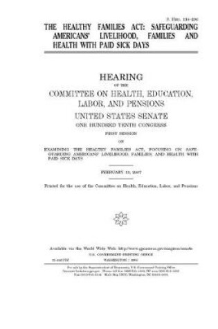 Cover of The Healthy Families Act