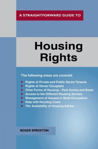 Cover of A Straightforward Guide to Housing Rights Revised Ed. 2018