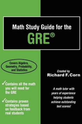 Cover of Math Study Guide for the GRE