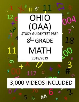 Book cover for 8th Grade OHIO OAA, 2019 MATH, Test Prep