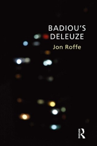 Cover of Badiou's Deleuze