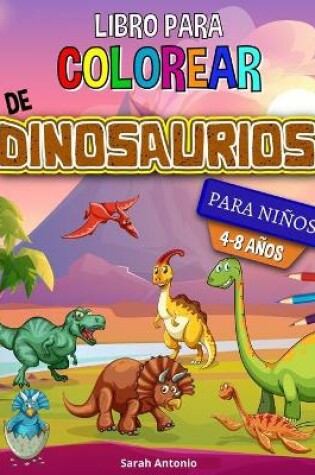 Cover of Libro para colorear de dinosaurios