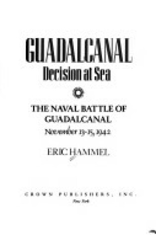 Cover of Guadalcanal Decision at S