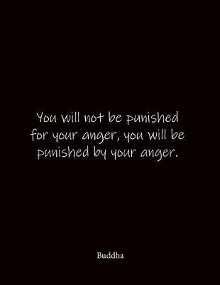Book cover for You will not be punished for your anger, you will be punished by your anger. Buddha