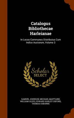 Book cover for Catalogus Bibliothecae Harleianae