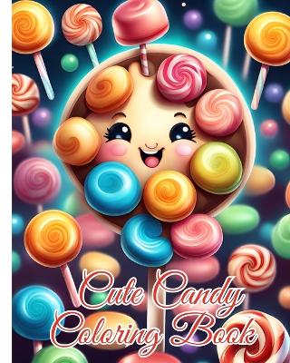 Book cover for Cute Candy Coloring Book