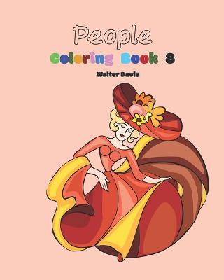 Book cover for People Coloring Book 8