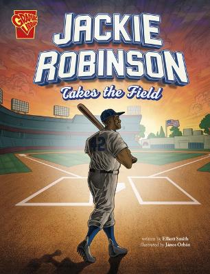 Book cover for Jackie Robinson Takes the Field
