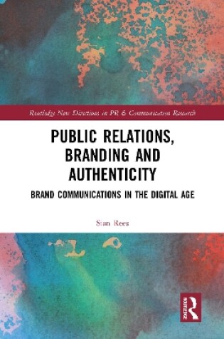 Cover of Public Relations, Branding and Authenticity