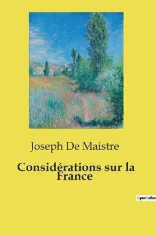 Cover of Considérations sur la France