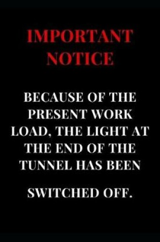 Cover of Important Notice Because of the Work Load, the Light at the End of the Tunnel Has Been Switched Off