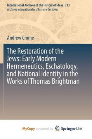 Cover of The Restoration of the Jews