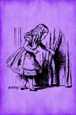 Cover of Alice in Wonderland Journal - Alice and The Secret Door (Purple)