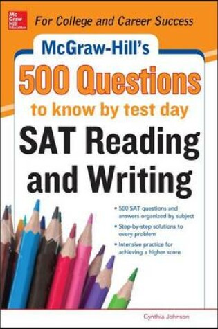 Cover of McGraw-Hill's 500 SAT Critical Reading Questions to Know by Test Day