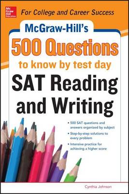Book cover for McGraw-Hill's 500 SAT Critical Reading Questions to Know by Test Day