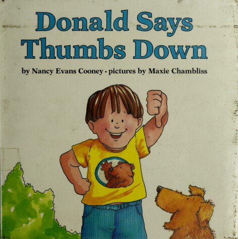 Book cover for Donald Says Thumbs