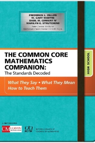 Cover of The Common Core Mathematics Companion: The Standards Decoded, High School