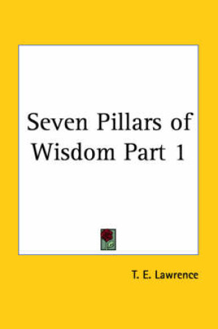 Cover of Seven Pillars of Wisdom Vol. 1 (1935)