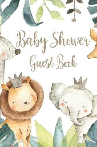 Cover of Safari Baby Shower Guest Book (Hardcover)