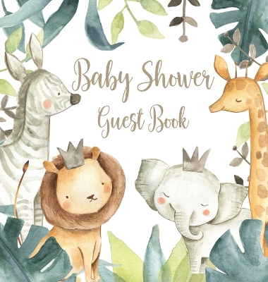 Book cover for Safari Baby Shower Guest Book (Hardcover)