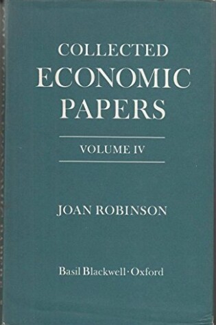 Cover of Collected Economic Papers