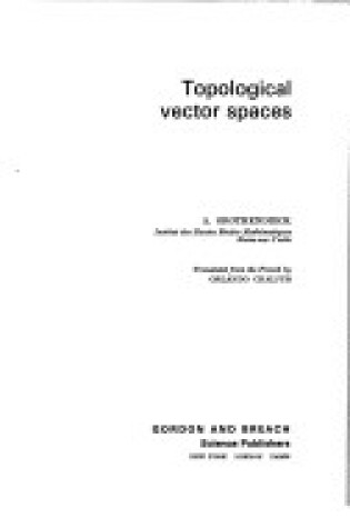 Cover of Topological Vector Spaces