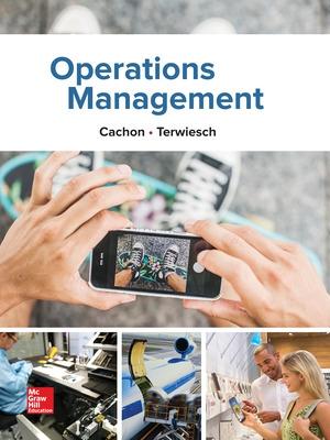 Book cover for Operations Management, 1e