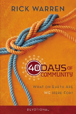 Book cover for 40 Days of Community Devotional