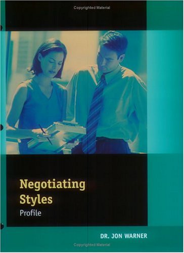 Book cover for Negotiation Style Instrument