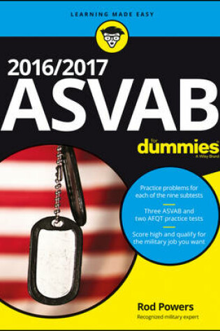 Cover of 2016 / 2017 ASVAB For Dummies