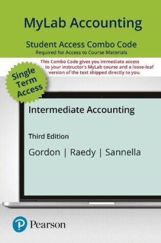 Cover of Mylab Accounting with Pearson Etext -- Combo Access Card -- For Intermediate Accounting