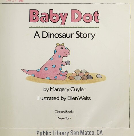 Book cover for Baby Dot a Dinosaur Story