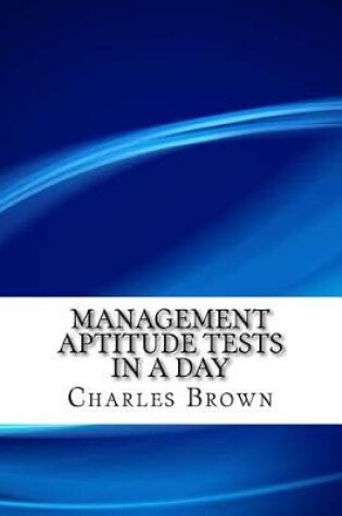 Cover of Management Aptitude Tests in a Day