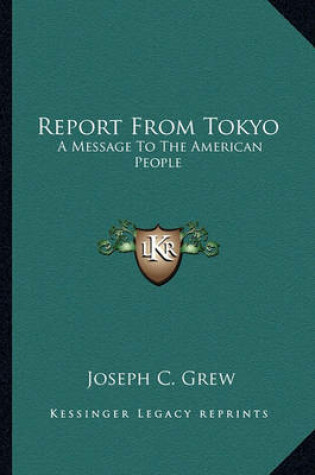 Cover of Report from Tokyo