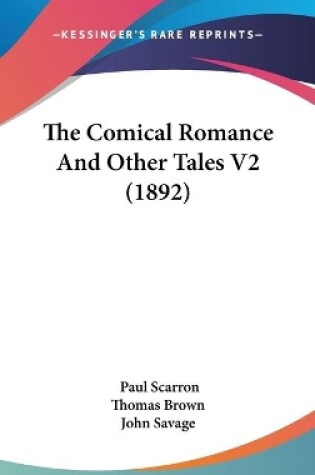 Cover of The Comical Romance And Other Tales V2 (1892)