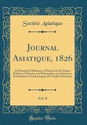 Book cover for Journal Asiatique, 1826, Vol. 8