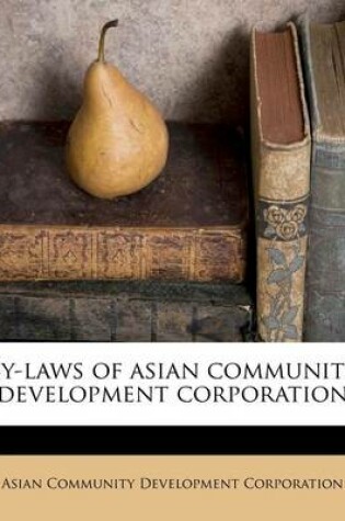 Cover of By-Laws of Asian Community Development Corporation