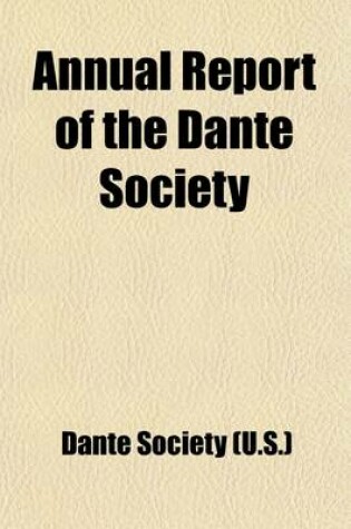 Cover of Annual Report of the Dante Society (Volume 1-5)